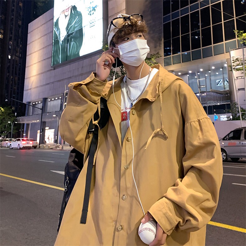开衫卫衣男春秋日系cityboy设计感ins潮流情侣连帽外套 W5387-P38图片