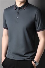2022时尚短袖T恤男夏季爸爸装polo衫商务中年休闲无痕半袖T恤P99，男装T恤，钱塘6003A(原)4033A