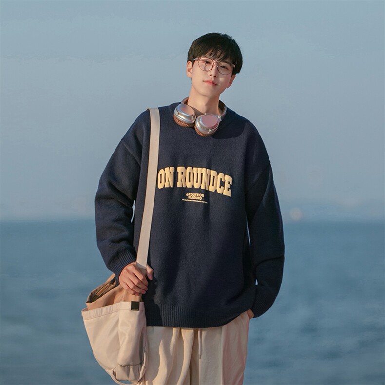 B225-M1144-P70-X89-腈纶42%锦纶31%PBT27%-发泡字母毛衣,男装针织衫/毛衣,电商B225