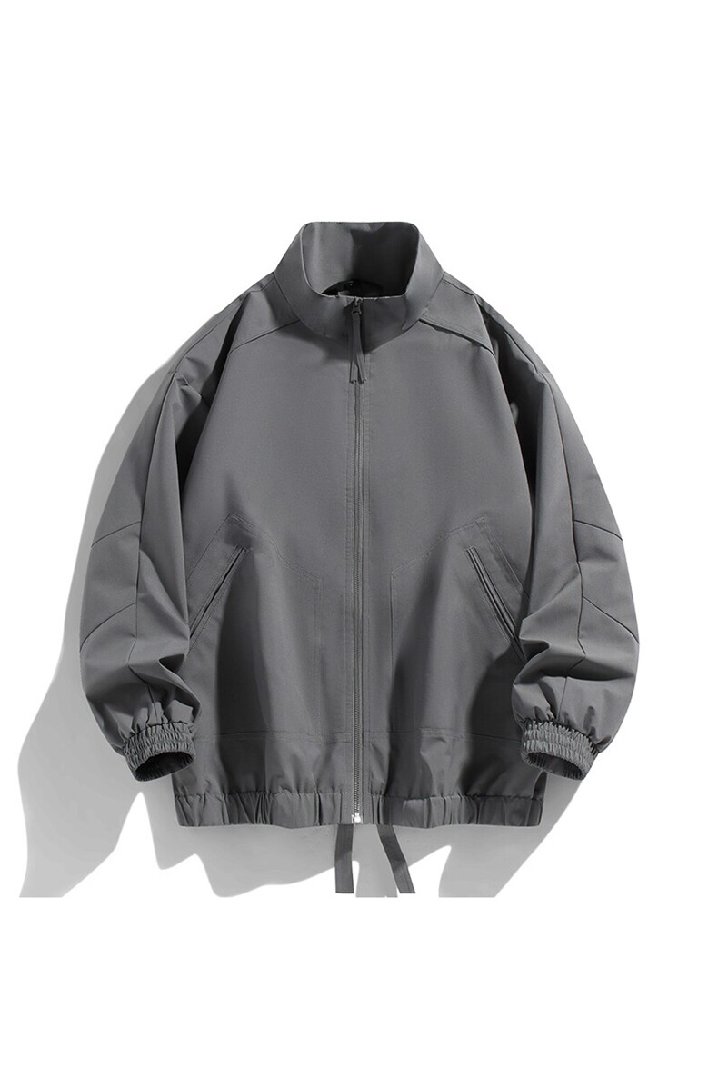 新款中性风户外夹克男立领纯色上衣冲锋衣外套DSA157B-JK7822-P60,男装夹克,电商A157B