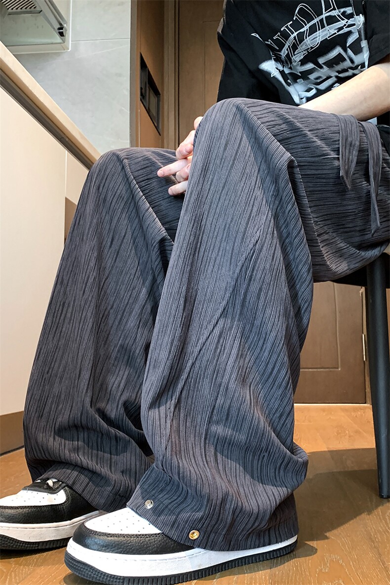 DSA059-ZK7953-P50控78春季新款百搭休闲裤宽松日常直筒裤垂感,男装休闲裤,电商A059