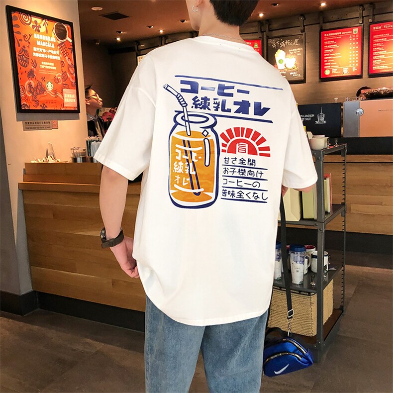 714-2-1091男新款港风体恤高品质纯棉圆领纯棉k,男装T恤,星座714-1
