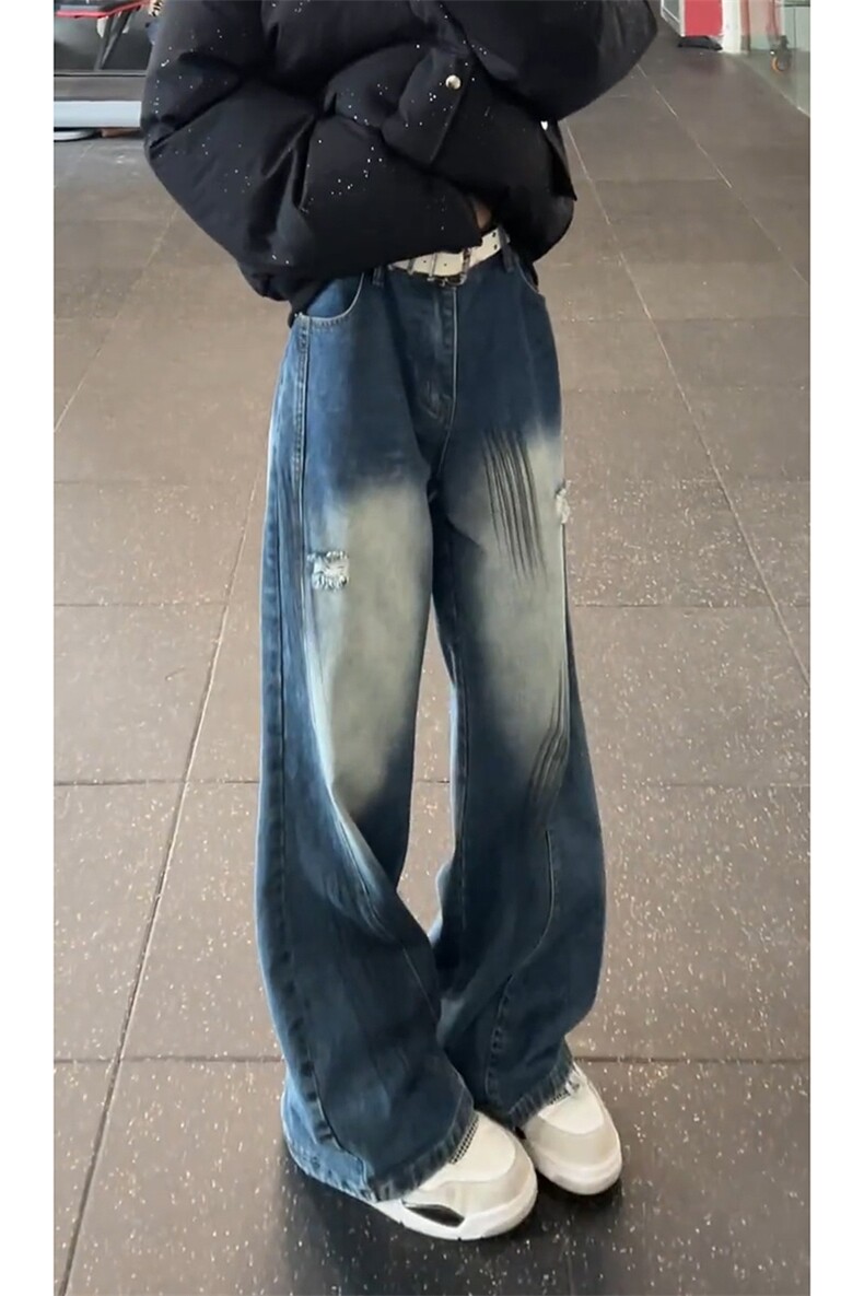 男生牛仔裤美式潮流长裤A21-P45,男装牛仔裤,电商D312