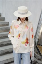 仿印花上衣，小清新，有现货，其它，研尚