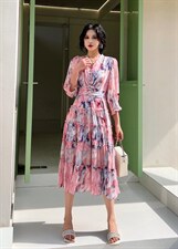 夏装新款连衣裙，女装连衣裙，H101