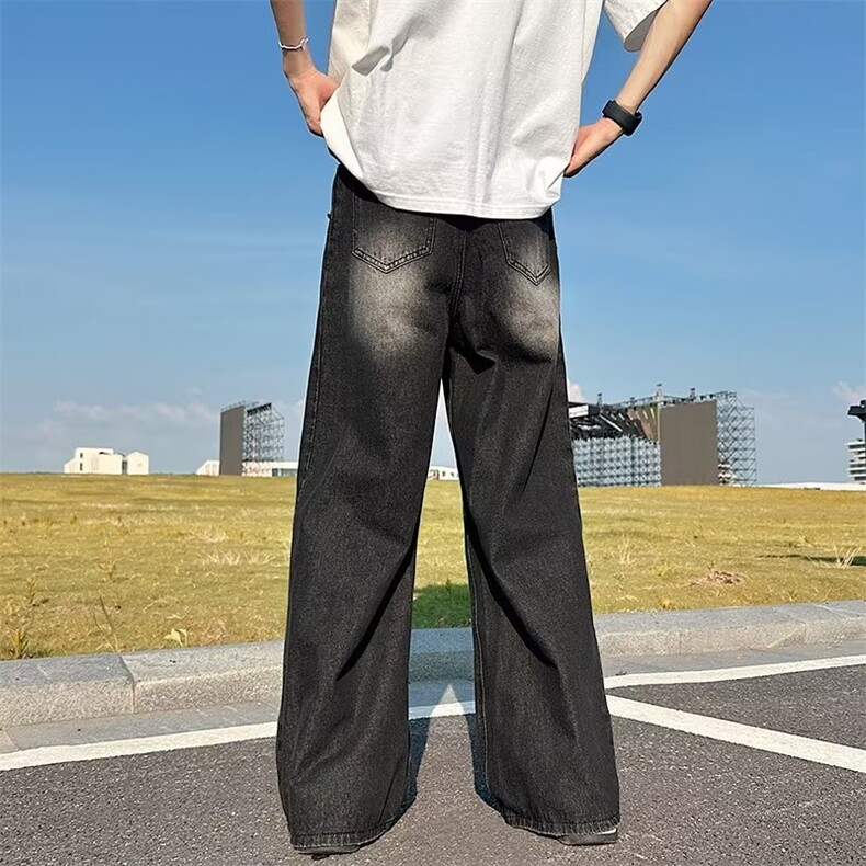 青春流行ins男直筒水洗牛仔裤C981P45,男装牛仔裤,星座1116-2