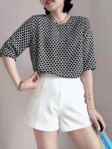 现货，夏季新款雪纺小衫，女装，诺贝儿