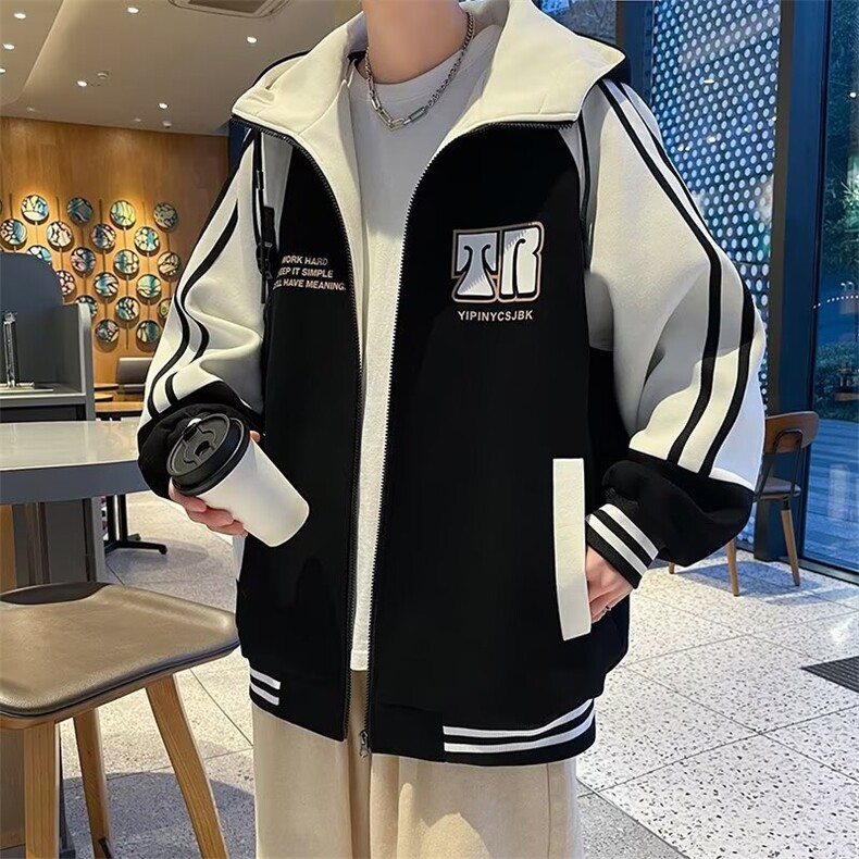 2025新款春秋季青少年外套男孩初高中学生棒球服夹克大童男装上衣,男装夹克,星座1210-1