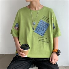 ！版权注册！2021春夏纯棉潮流百搭男士短袖T恤半袖闪T336P28，男装T恤，电商B220