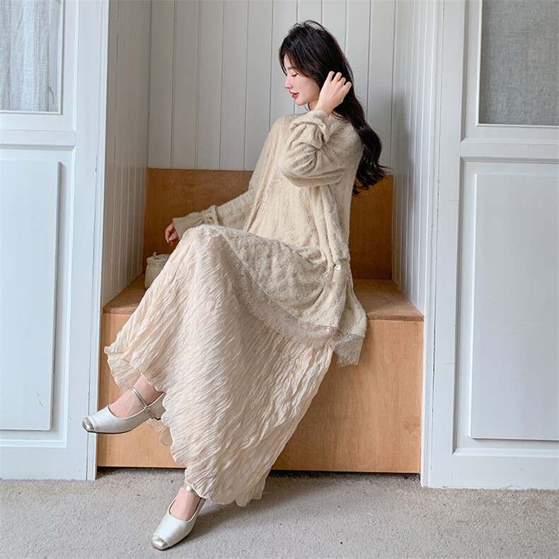 有货新款秋冬法式鱼尾连衣裙AD7706-P155K238,女装连衣裙,2B187