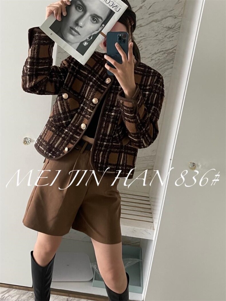 美巾涵5121格子小香风，其它，美巾涵