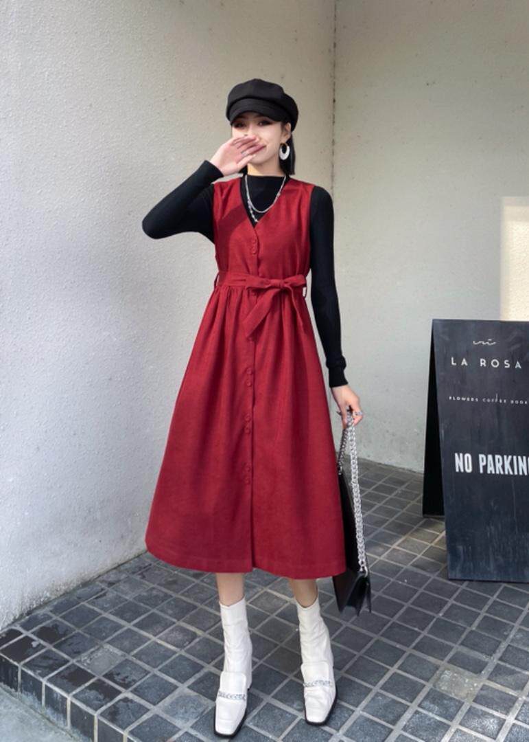 二件套连衣裙，女装连衣裙，秋莎明月