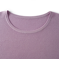 2025舒适百搭秋季新款软糯舒适圆领短袖，女装T恤，英皇羊绒