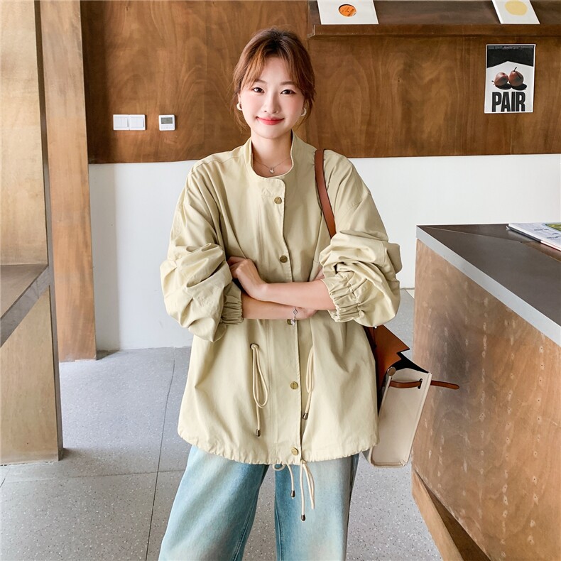 【秋款】卡其色设计感短外套2C212-G170-P165-K238,女装短外套,2C212