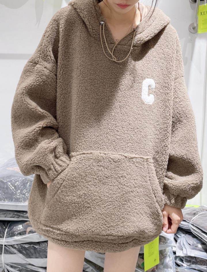 十拿十补大颗粒羊绒卫衣，女装卫衣/绒衫，雪儿伊秀