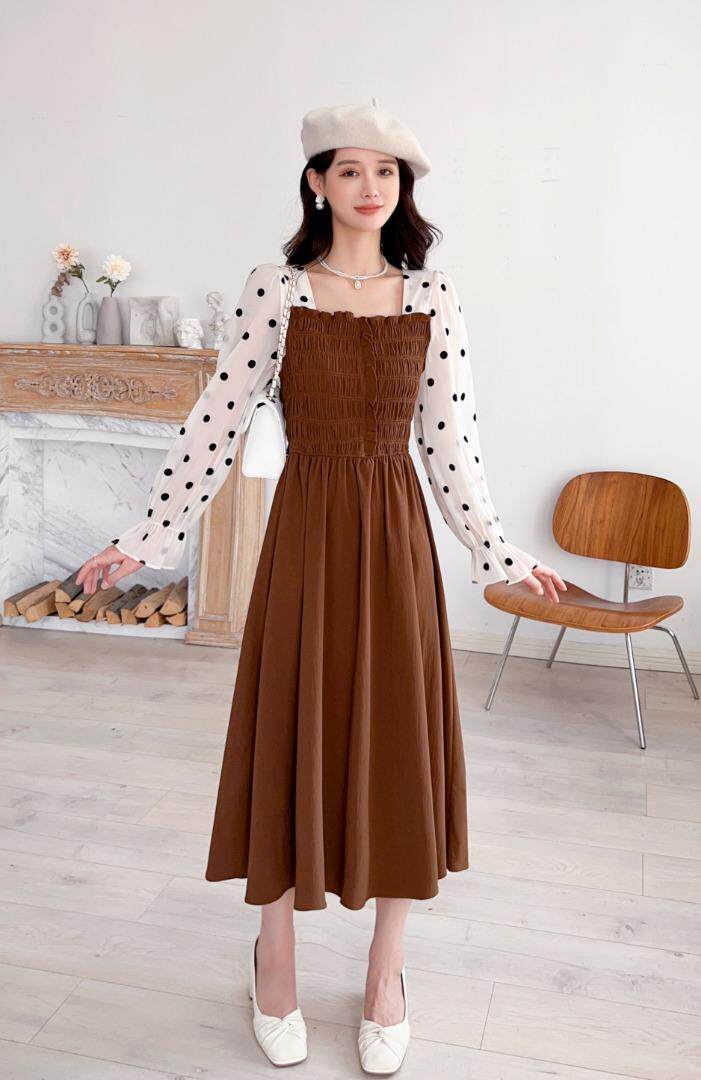 秋季时尚连衣裙，女装连衣裙，亿炫(5F)