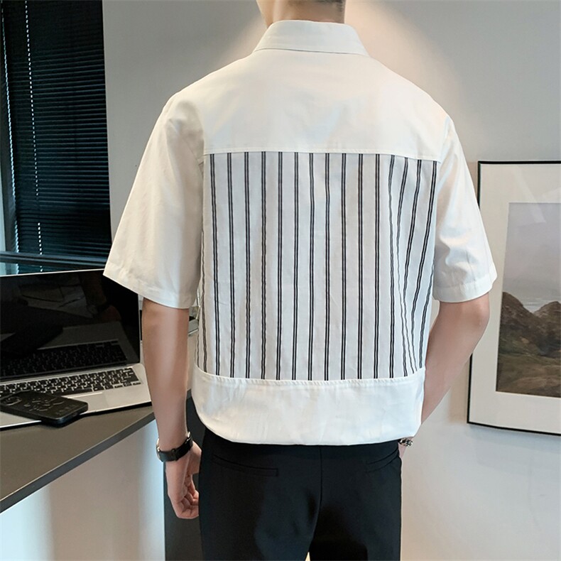 polo衫男短袖t恤潮流半袖夏季翻领上衣潮牌青少年体恤PL0383-P38,男装Polo衫,星座308B-2