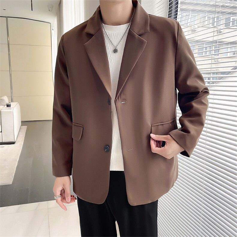 秋季休闲小西服男装外套西服男XF001-P75控128黑色尺码到4XL,男装西服,星座210-1