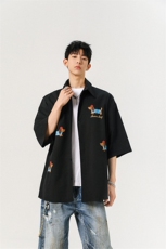 已下单CS1137-特批26控58夏季短袖印花速干冰丝大码外套衬衫，男装T恤，电商A059