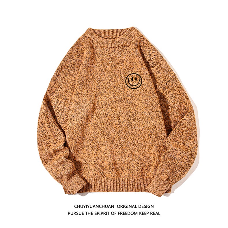 加厚加绒毛衣男大码毛线衣男针织衫M19224-P45加绒款-P65白底,男装针织衫/毛衣,电商A040A