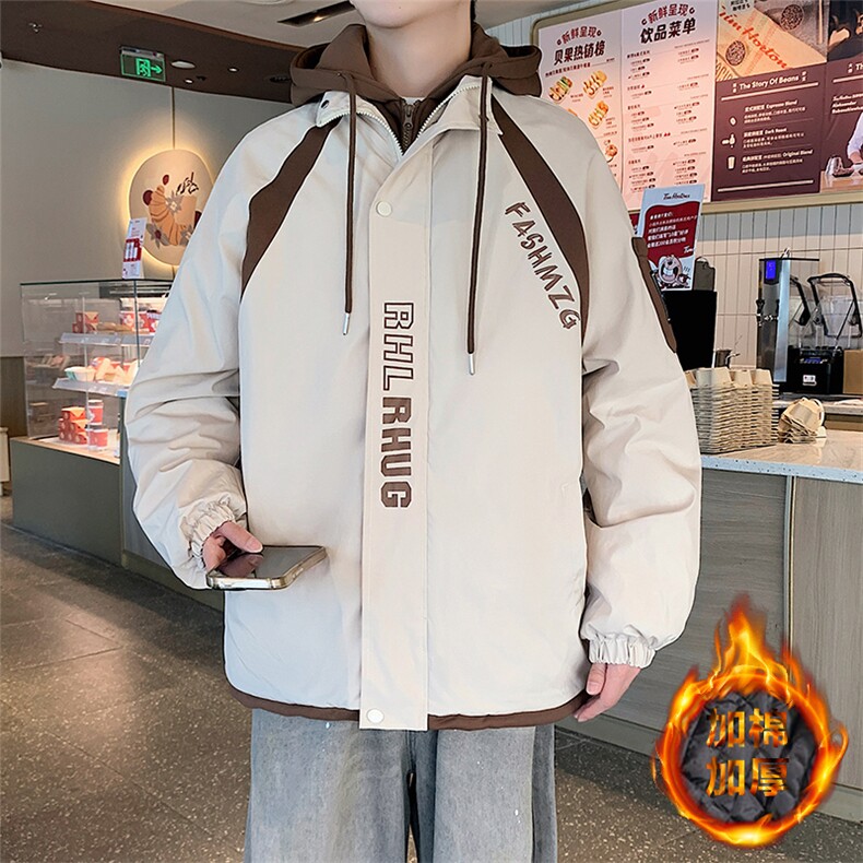 冬季宽松/连帽休闲外套潮加厚棉衣XZ102B-1M2568-P110,男装棉衣,星座102B-1