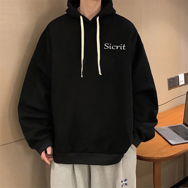纯棉连帽卫衣男大码运动帽衫宽松薄WY2098-P35,男装卫衣,电商A040