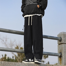 春秋季美式高街直筒工装裤2024新款潮牌宽松痞帅休闲裤K7587-P32，男装休闲裤，星座512-3