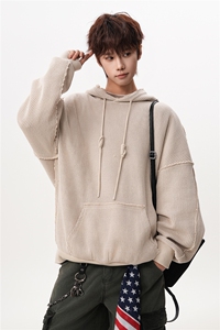 6XL-M 美式基础百搭设计感小众宽松连帽卫衣男 WY52-P60图片
