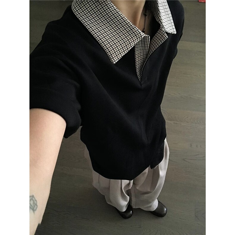 夏季时尚简约撞色条纹衬衫潮流男士宽松无袖简约帅气休闲百搭上衣，男装衬衫，星座506A