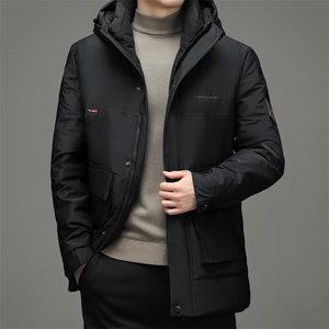 21秋冬新品简约休闲保暖连帽羽绒服中青年男装SNNYR86R9625-P275图片