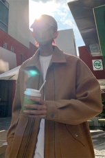男装夹克2026秋冬季新款呢料毛呢大衣男生外套XZ514-2-F628-P120，男装夹克，星座514-2(原B239)