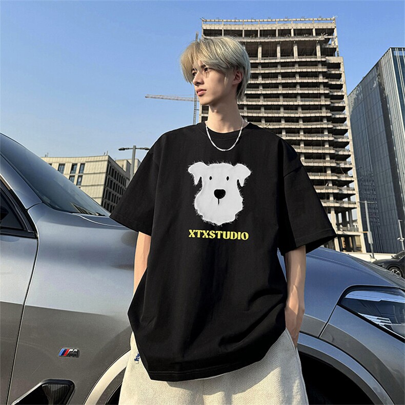 240g美式重磅短袖T恤FSDX243M-5XL特批25无差价控48,男装T恤,电商B219B