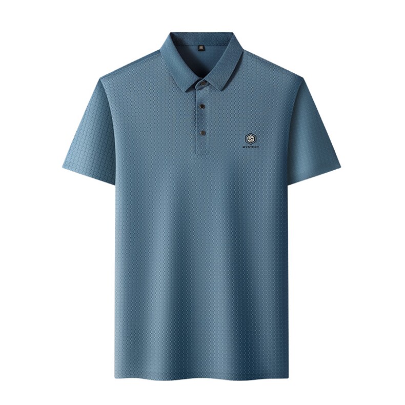 保罗POLO衫男士短袖t恤纯色中年爸爸装男夏季新品高端上衣服体桖,男装T恤,电商B212（原钱塘6029）