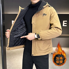 JK1601-P98秋冬加棉加厚休闲商务男士外套新款连帽棉衣，男装棉衣，星座703-1