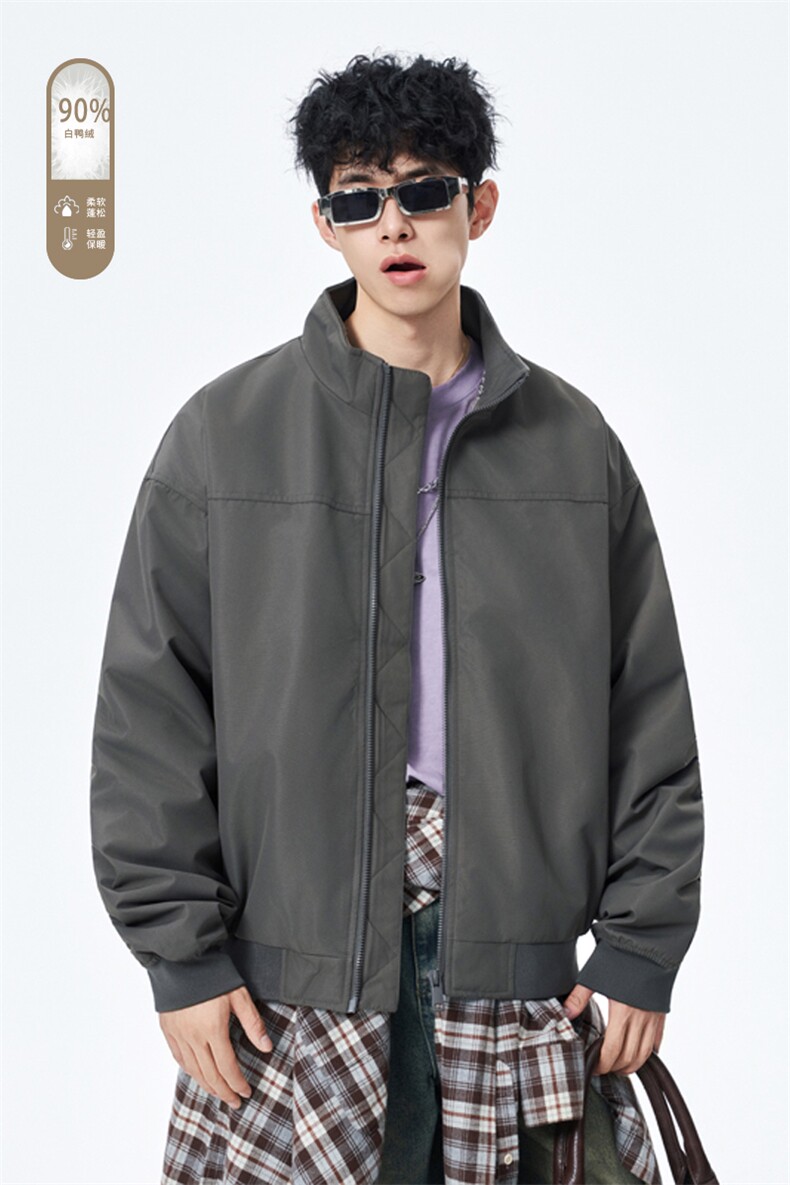 广检90%白鸭绒冬季无影墙羽绒服充绒量75gM-5XHY25598-特P109,男装羽绒服,电商A022