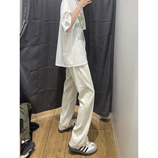 美式高街hiphop冰丝铆钉微喇休闲裤货号K2426P55，男装休闲裤，电商A063