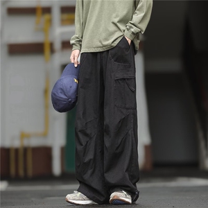 美式大口袋工装裤男宽松阔腿休闲裤子 网图 GWK83-P55图片