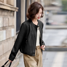 2026年春季新款现货时尚潮流皮衣外套机车服女装，女装皮衣，臻衣坊
