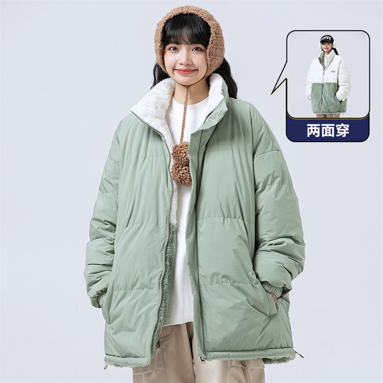 主推十万现货韩版羊羔毛拼接图案保暖摇粒绒棉衣外套MY9073-P80,男装棉衣,电商A128