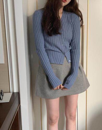 2021春甜美韩系针织开衫，女装，LMNC