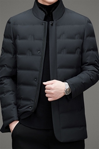 2023冬季新款羽绒服男厚款保暖立领宽松休闲外套MSNAW82138-P370图片