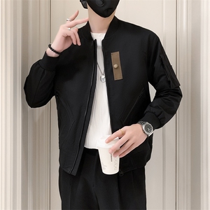 社会小伙风春秋季立领男工装修身时尚百搭潮流夹克JK092-P98控138图片