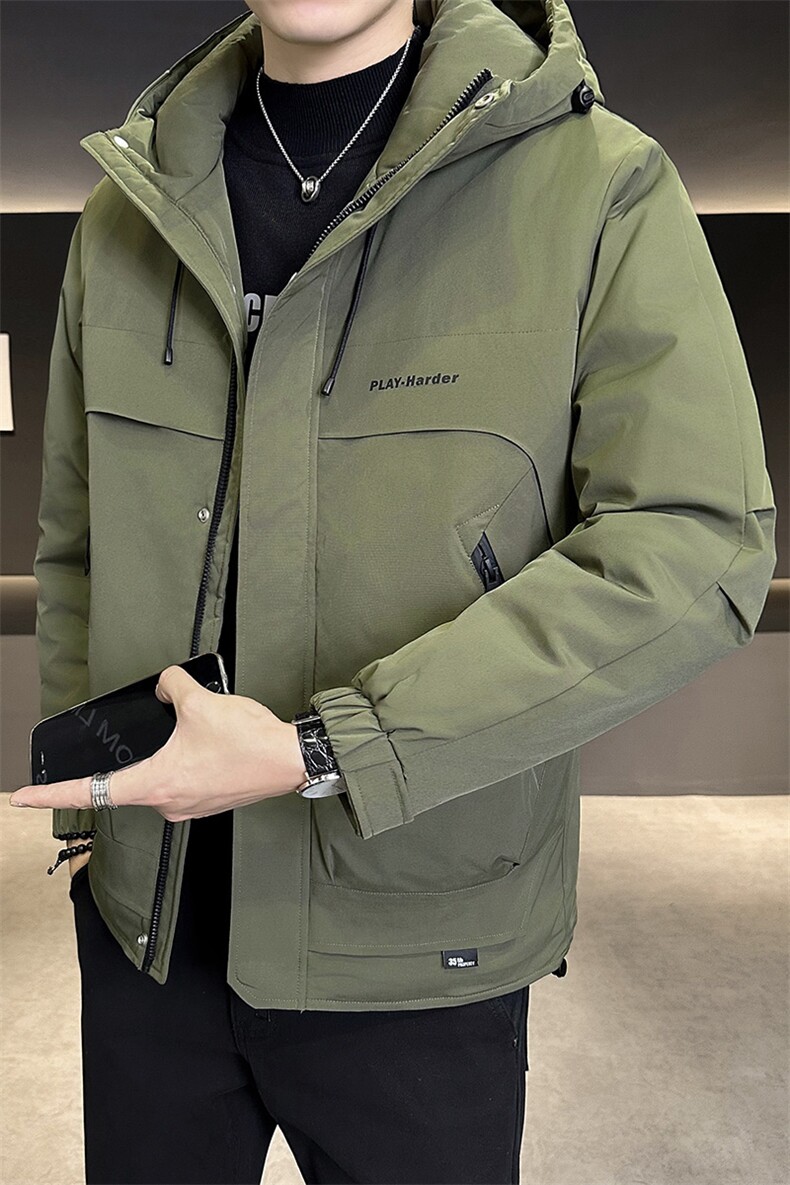 店主风2025年男士秋冬二棉加棉加厚夹克连帽棉服M1123-P105,男装夹克,电商D240-242