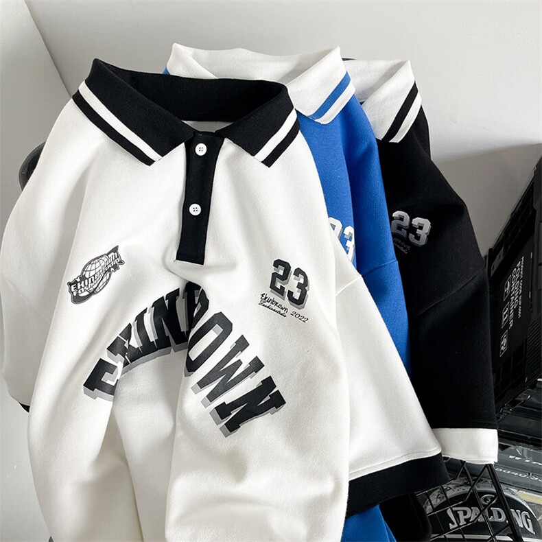 1polo衫男潮大码M-5XL情侣风翻领短袖T恤男DP7741P45控68，男装Polo衫，星座226-2