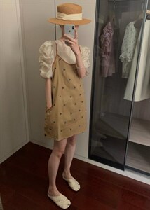 韩版吊带?精致小衫图片