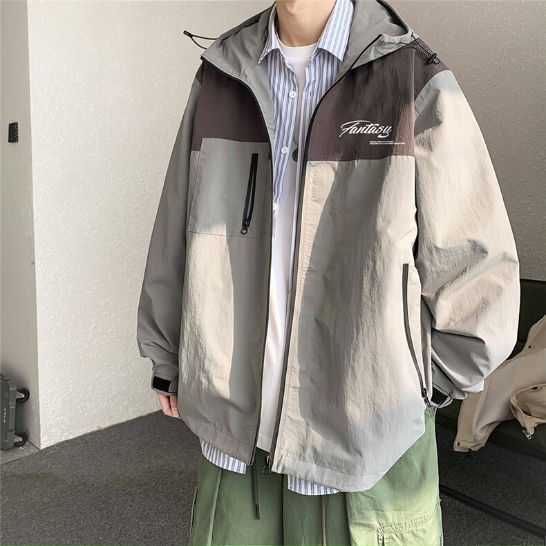 抖音高品质春季防水连帽冲锋衣夹克外套 TPF631特批P65控98图片