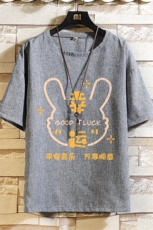 风复古亚麻短袖男棉麻t恤男半袖砖墙挂拍ZT71297-P35，男装T恤，电商A040A