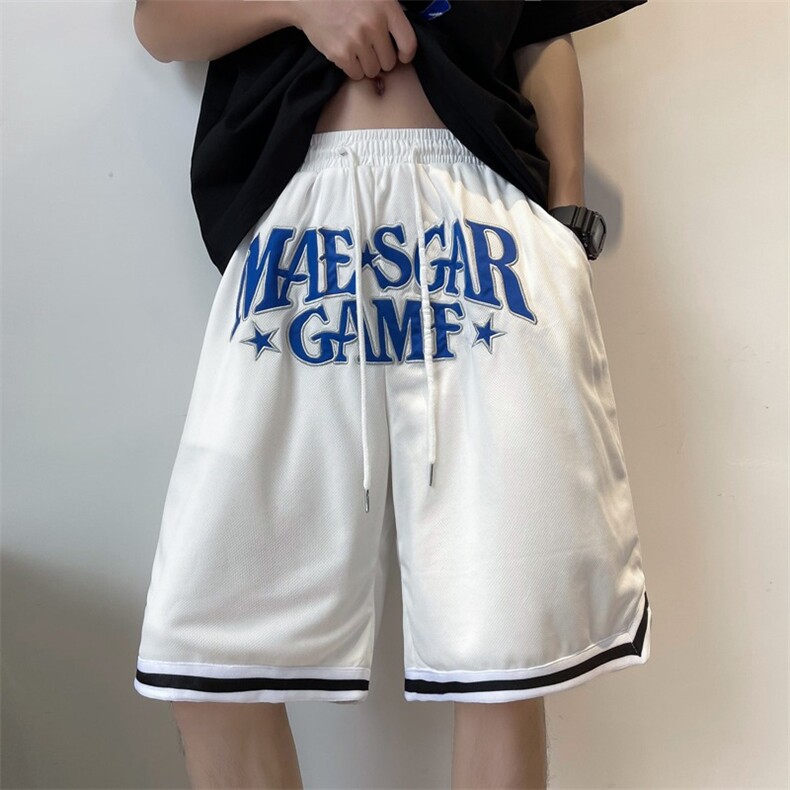 美式街头潮牌运动裤街舞宽松复古篮球短裤夏季休闲速干五分裤，女装休闲裤，星座1210-1