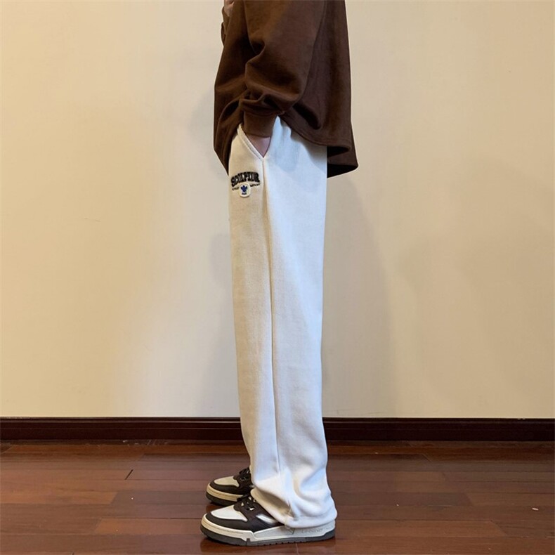 秋冬高克重欧棉绒抽绳休闲裤长裤地板景M~5XLXZ604-KG48-P55控68,男装休闲裤,星座604