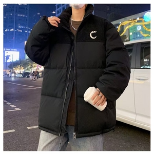 棉衣男冬季外套潮流灯芯绒拼接棉服女情侣加厚棉袄面包服 M410图片